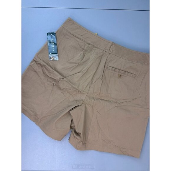 Lauren Ralph Lauren women's 14 khaki chino high rise‎ sailor knot casual shorts - Picture 6 of 6